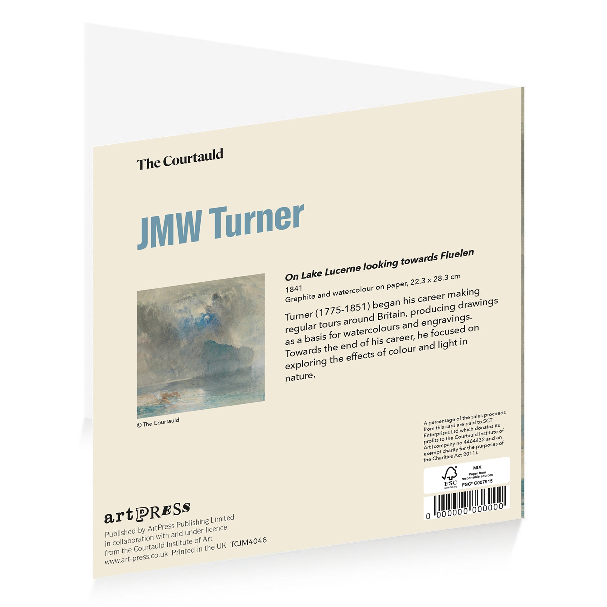 Notecard Wallet JMW Turner Storm