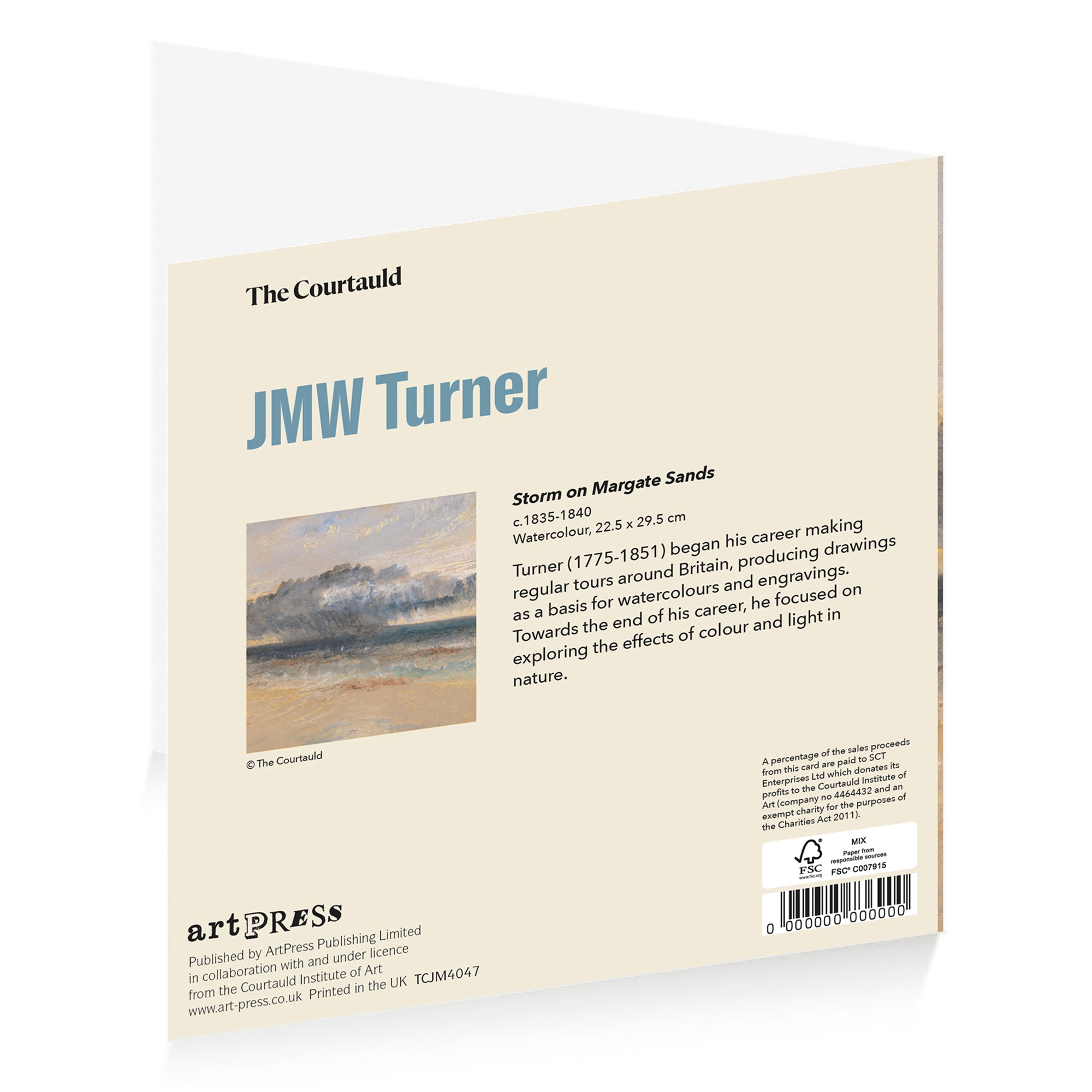 Notecard Wallet JMW Turner Storm