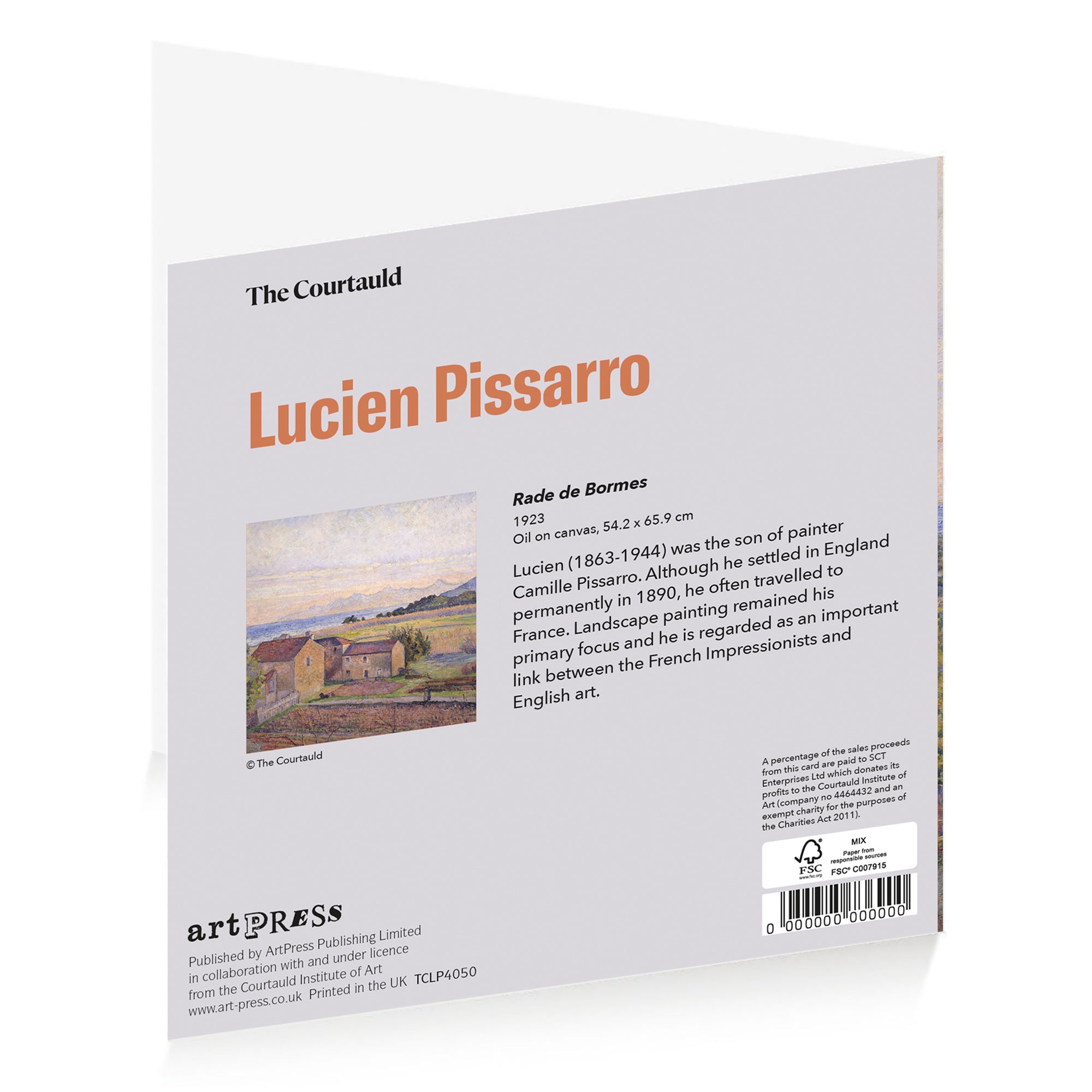 Notecard Wallet Lucien Pissarro Coldharbour