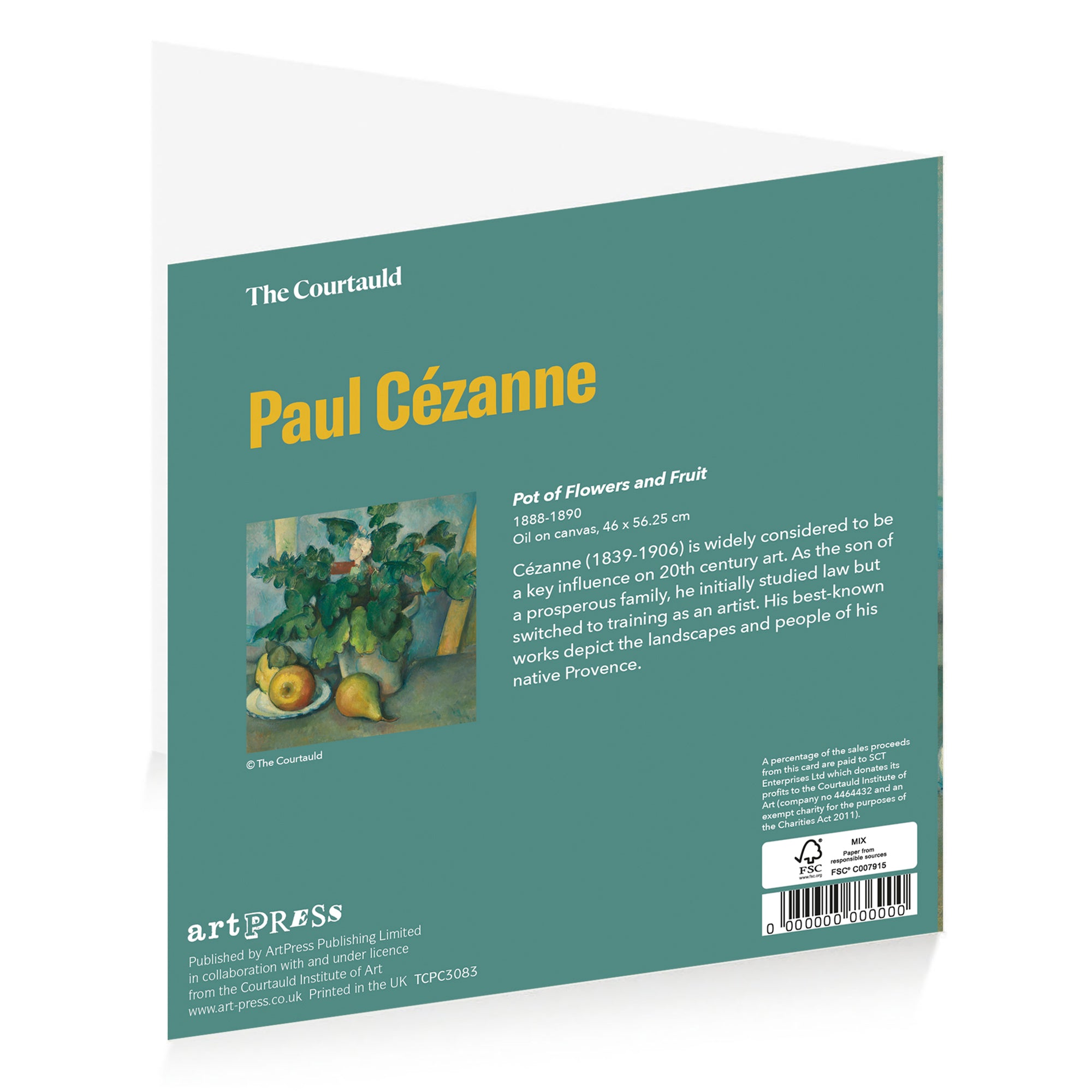 Cézanne Flowers and Fruit Greetings Card