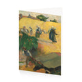 Gauguin Haystacks Greetings Card
