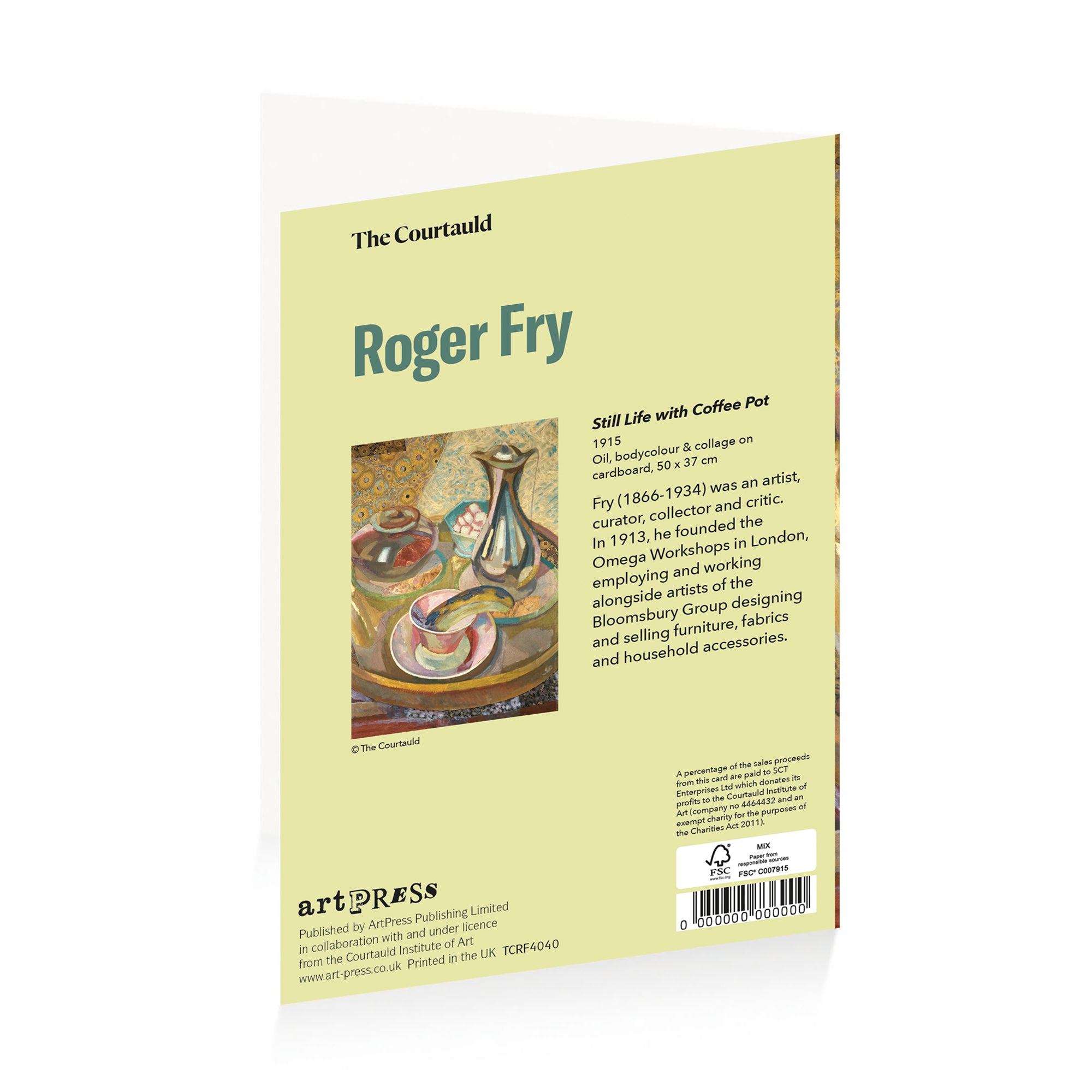 Notecard Wallet Roger Fry Still Life