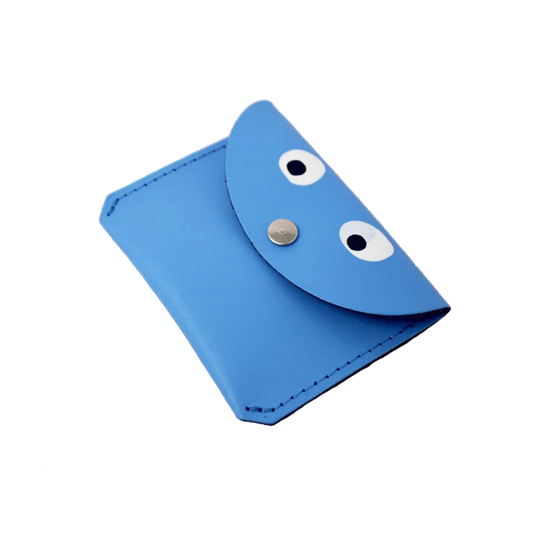 Googly Eye Coin Purse Blue