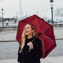 Load image into Gallery viewer, Compact Umbrella Burgundy
