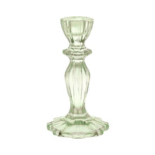 Load image into Gallery viewer, Glass Candle Holder Green
