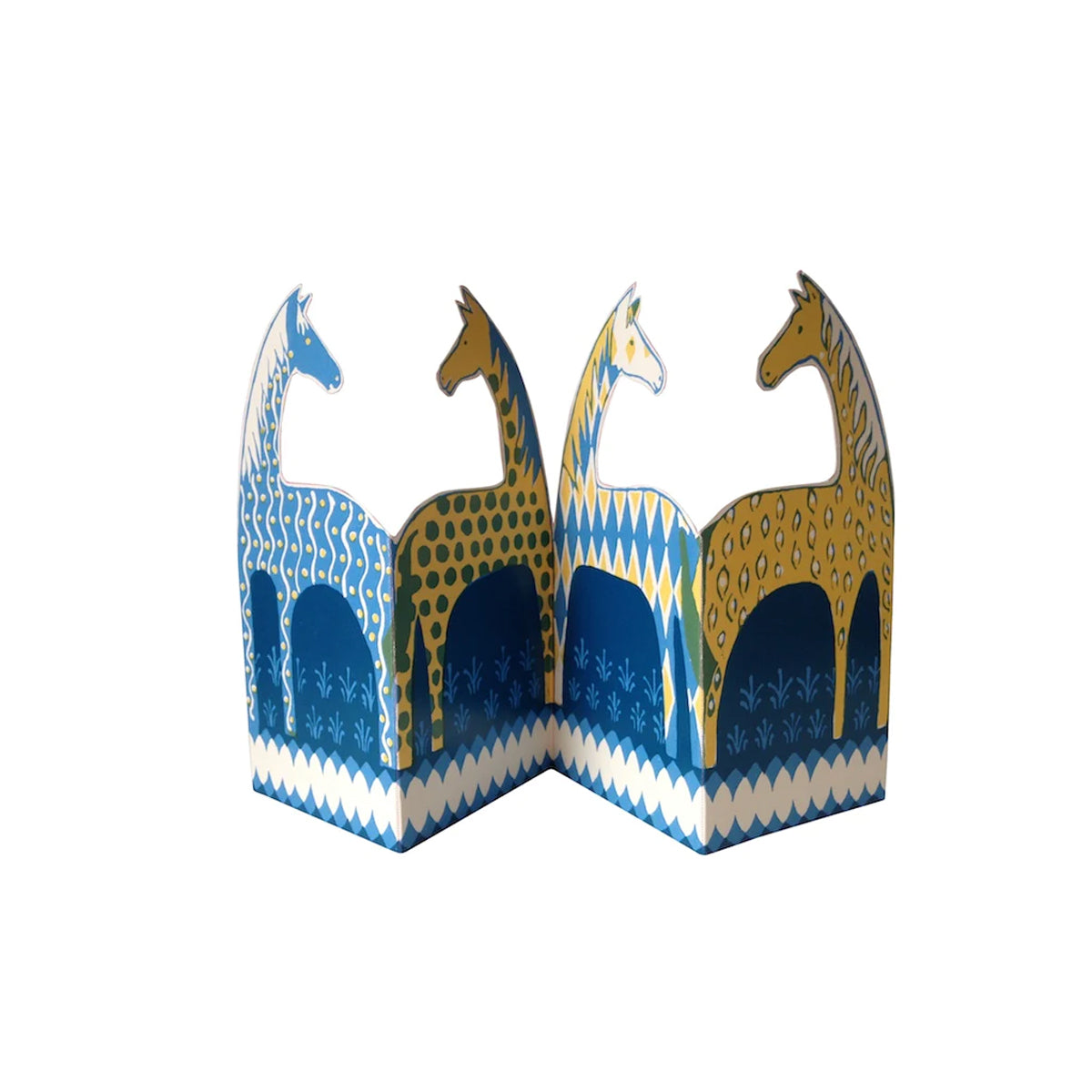 Greetings Card 3D Horses