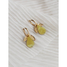 Load image into Gallery viewer, Mini Pear Hoops
