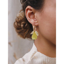 Load image into Gallery viewer, Mini Pear Hoops
