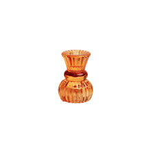 Load image into Gallery viewer, Glass Candle Holder Small Orange

