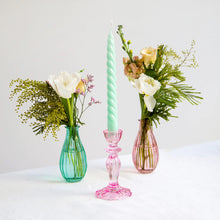 Load image into Gallery viewer, Glass Candle Holder Pink
