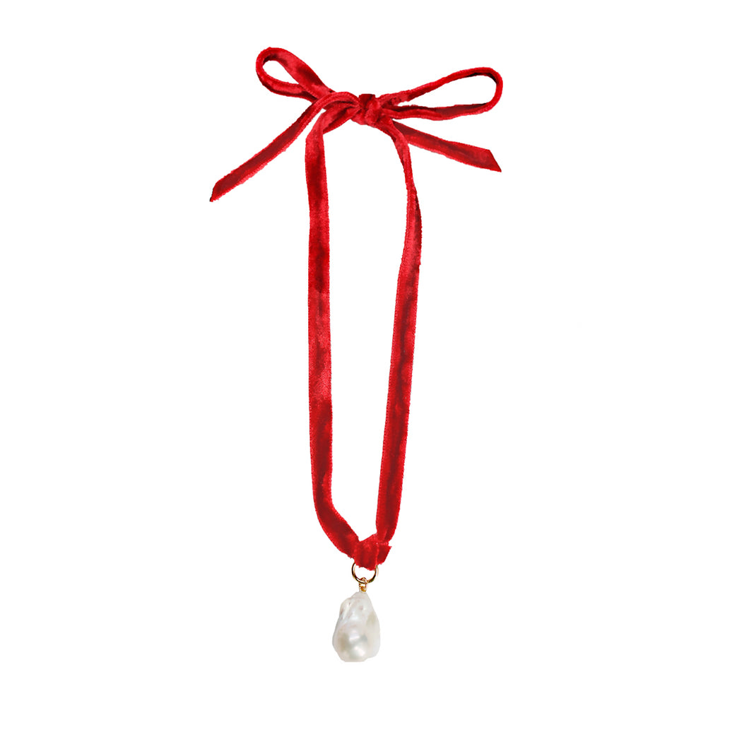 Agatha Necklace Red