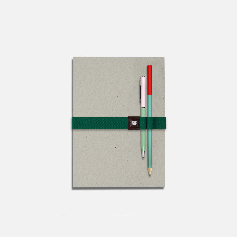 Notebook strap green