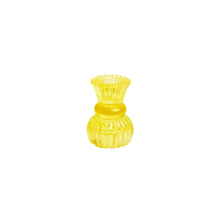 Load image into Gallery viewer, Glass Candle Holder Small Yellow
